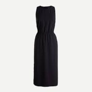 J. crew Black MIDI Dress NWT 0P